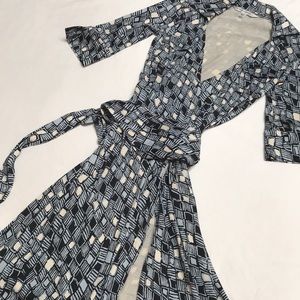 Diane von Furstenberg pattern wrap dress